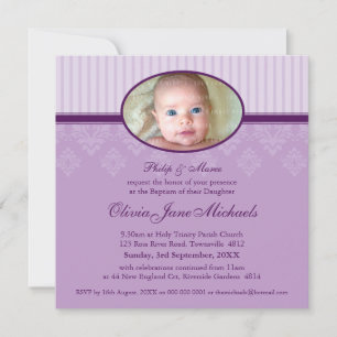 BAPTISM INVITES :: blessed 2SQ