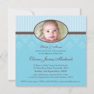 BAPTISM INVITES :: blessed 6SQ