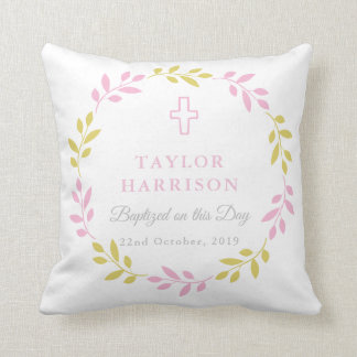 Baptism Keepsake Throw Pillow