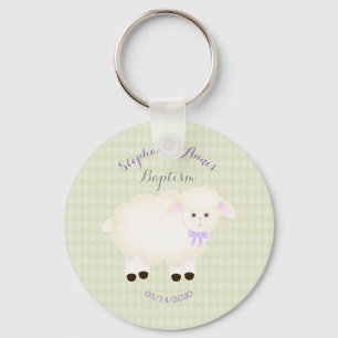 Baptism Lamb Keychain
