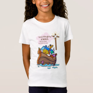 Baptism Noah's Ark Granddaughter Personalized T-Shirt