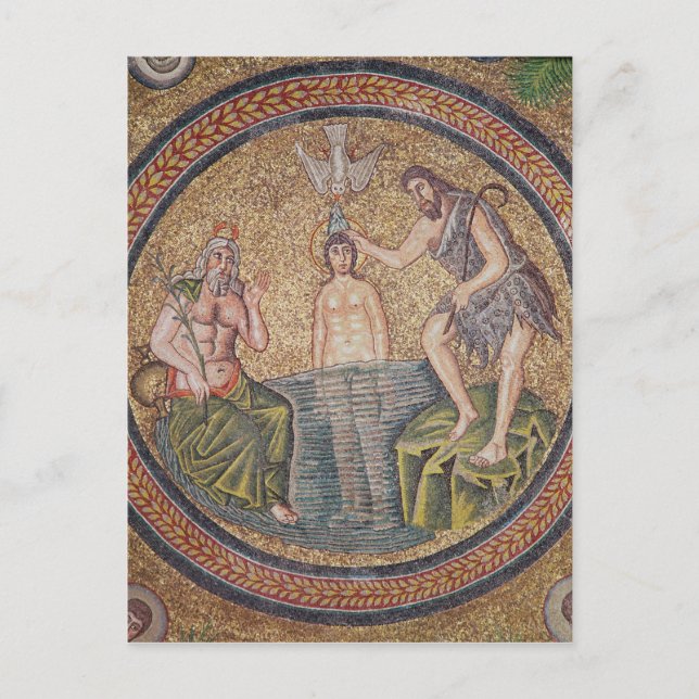 Baptism of Christ by John the Baptist Postcard (Front)