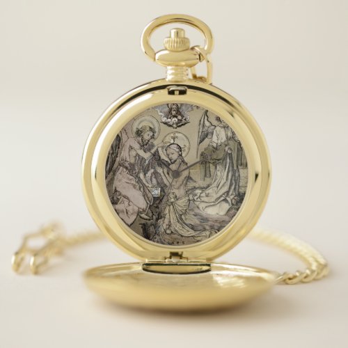 Baptism of Christ  _ Die Taufe Christo Pocket Watch