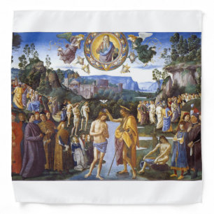 Baptism Of Christ Sistine Chapel - Pietro Perugino Bandana