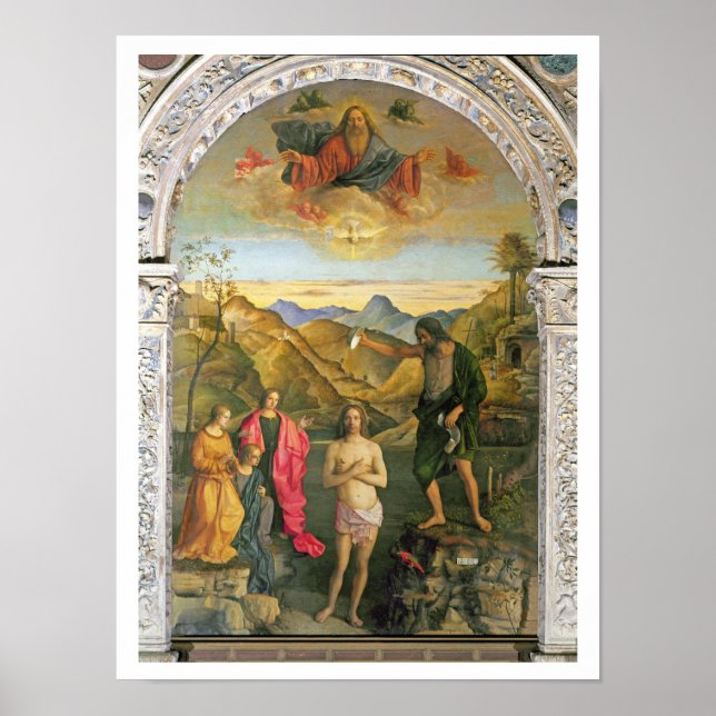 Baptism of Christ, St. John Altarpiece Poster (Front)