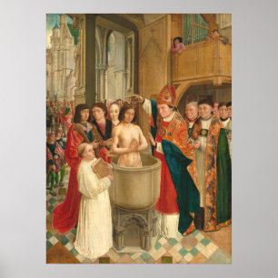 Baptism of Clovis - Saint Giles Fine Art Poster