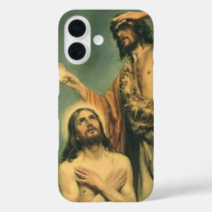 Baptism of Jesus Christ by John the Baptist iPhone 16 Case