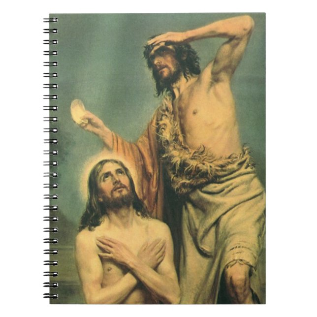 Baptism of Jesus Christ by John the Baptist Notebook (Front)