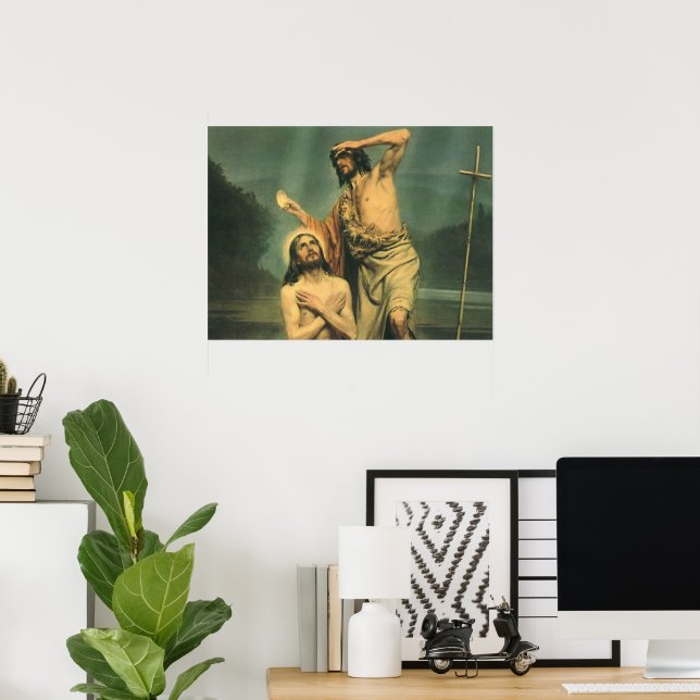 Baptism of Jesus Christ by John the Baptist Poster (Home Office)