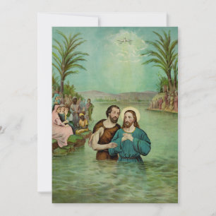 Baptism of Jesus Christ Holiday Card