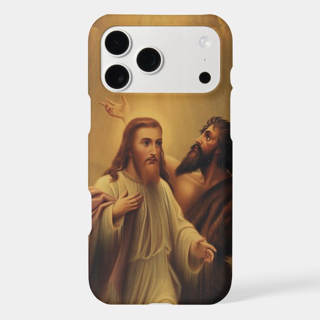 Baptism of Jesus Christ iPhone Case (Back)