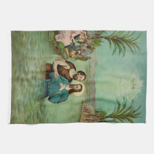 Baptism of Jesus Christ Kitchen Towel