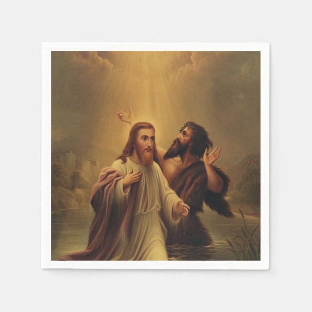 Baptism of Jesus Christ Napkins (Front)