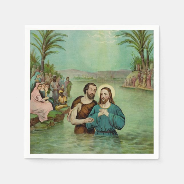 Baptism of Jesus Christ Napkins (Front)