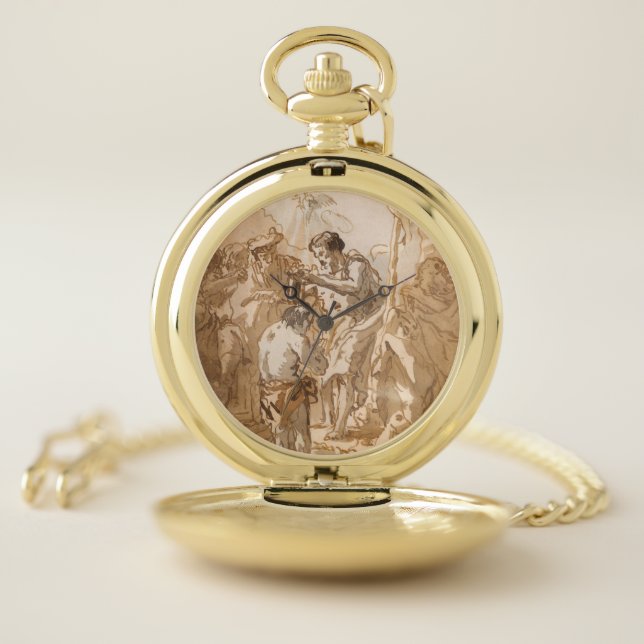 Baptism of Jesus Christ Pocket Watch (Inside)
