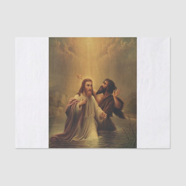 Baptism of Jesus Christ Tissue Paper (Front)