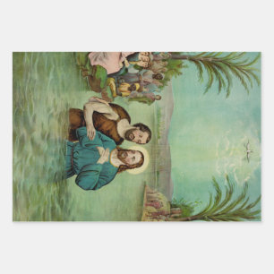 Baptism of Jesus Christ Wrapping Paper Sheets
