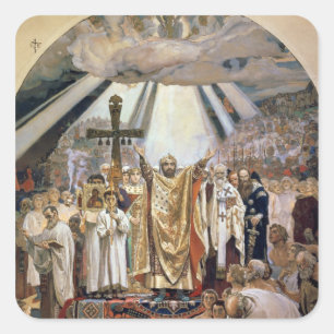 Baptism of Rus, 1885-96 Square Sticker