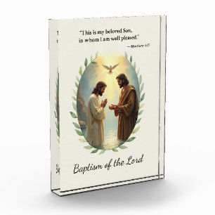 Baptism of the Lord God's Peace and Blessings Acrylic Award