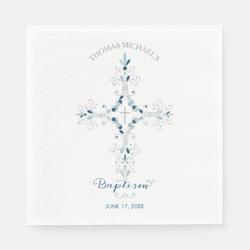 Baptism Paper Napkins _ Custom Party Napkin Design