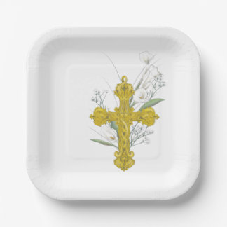 Baptism Paper Plates