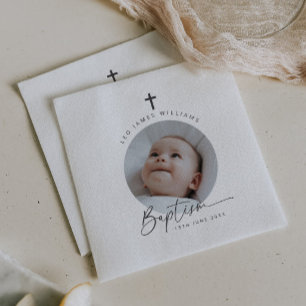 Baptism Photo Napkins