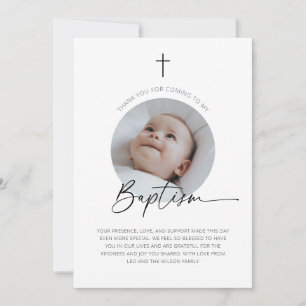 Baptism Photo Thank You