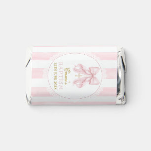 Baptism Pink Bow Baby Girl Hershey's Miniatures