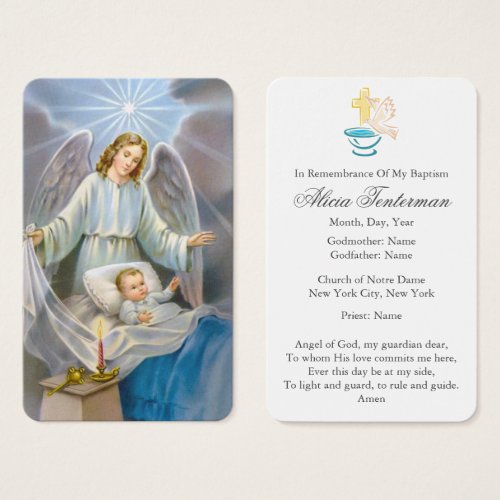 Baptism Prayer  Guardian Angel Dear