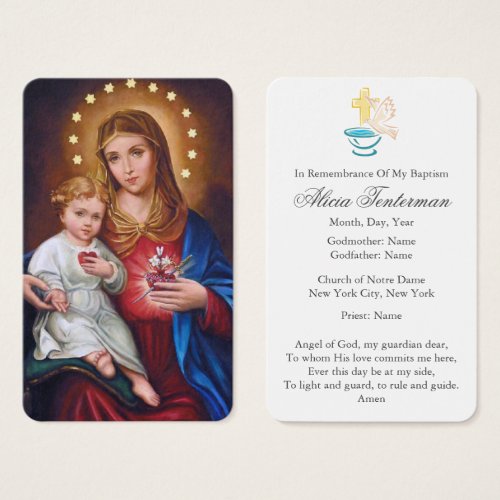 Baptism Prayer  Immaculate Heart of Mary