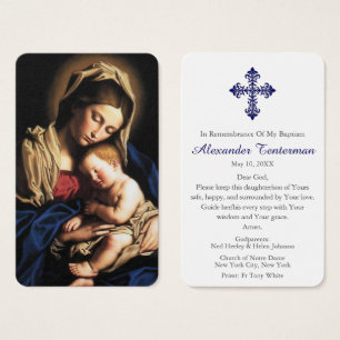 Baptism Prayer   Madonna & Child