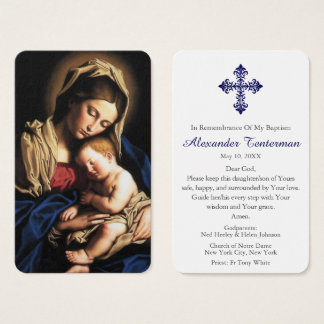 Baptism Prayer | Madonna & Child