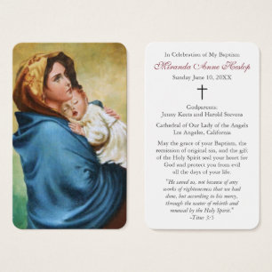 Baptism Prayer Madonnina