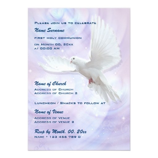 Baptism religious communion confirmation dove 5