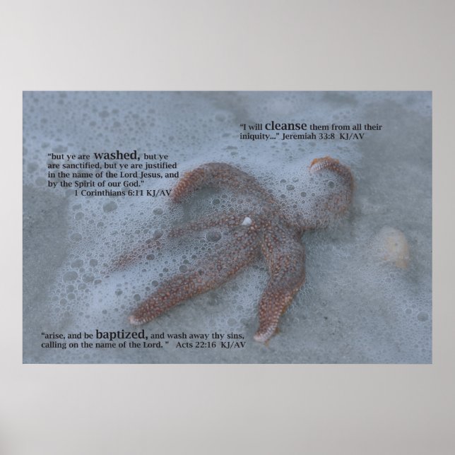 Baptism Scripture Print (Front)