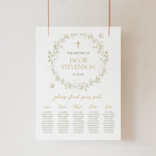 BAPTISM Seating Chart, First Communion Sign