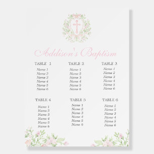 Baptism Seating Chart Foam Board