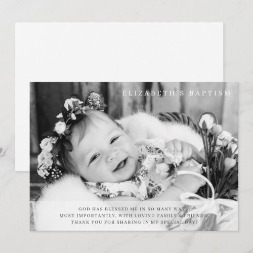 Baptism Simple Modern Chic Photo
