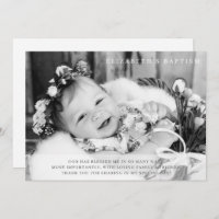 Baptism Simple Modern Chic Photo