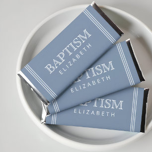 Baptism Simple Modern Elegant Chic Hershey Bar Favors