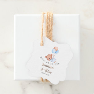 Baptism Spanish Favor Tags