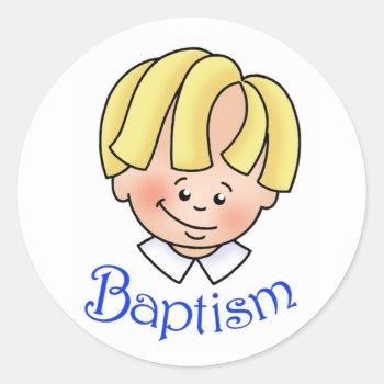 Baptism Stickers by greenjellocarrots at Zazzle