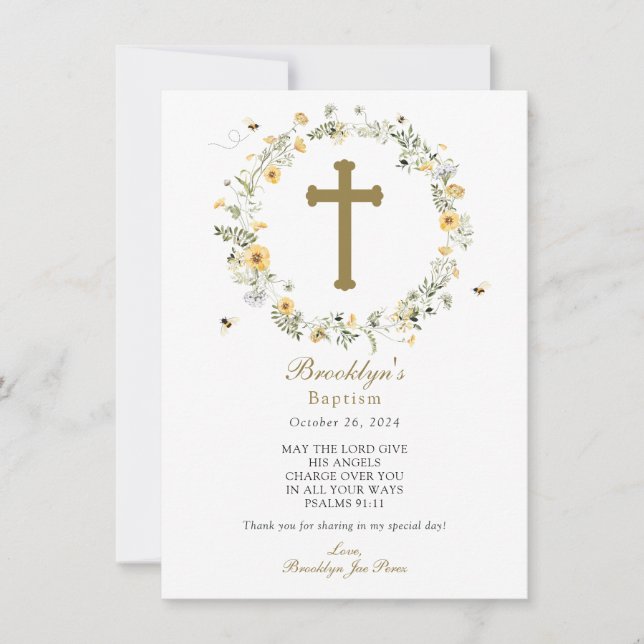 Baptism Thank You Card (Front)