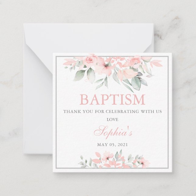 Baptism Thank you Card (Front)