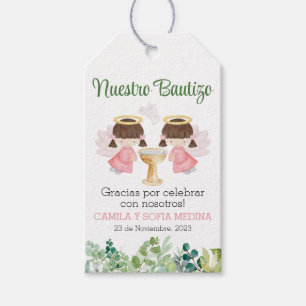 Baptism Thank You Tags. Gift Tags in Spanish two