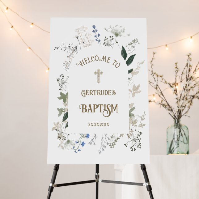 Baptism welcome  foam board (In Situ (Stand))