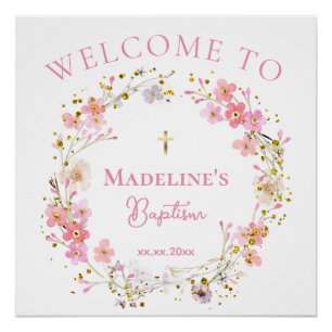 Baptism welcome poster