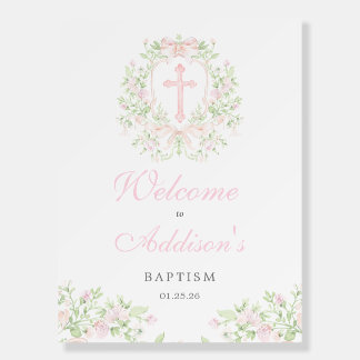 Baptism Welcome Sign