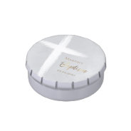 Baptism White Cross Blue Watercolor Candy Tin at Zazzle