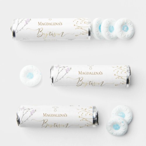 Baptism wildflowers  breath savers mints